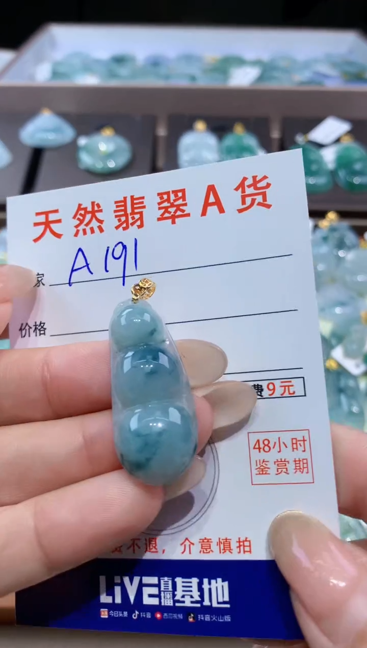 颈饰未镶嵌翡翠天然翡翠A货挂件