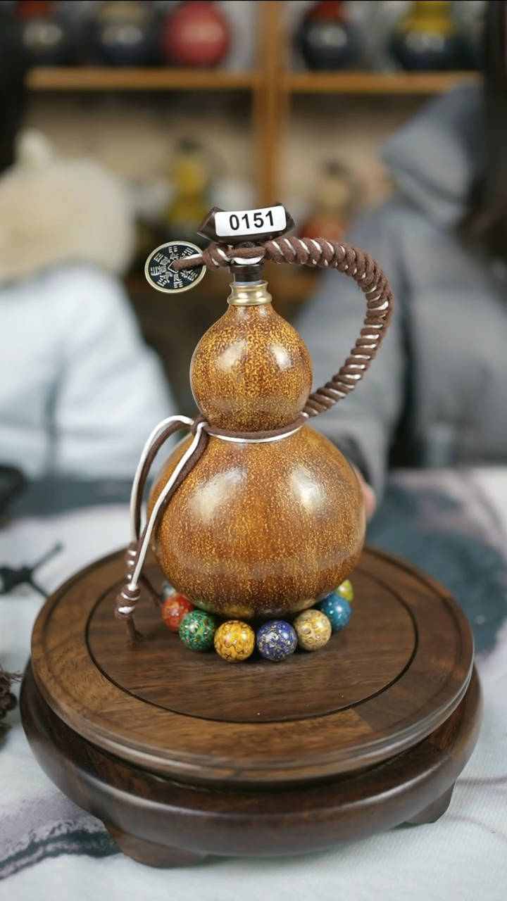 【闪购商品】151精品大漆酒葫芦送网兜漏斗