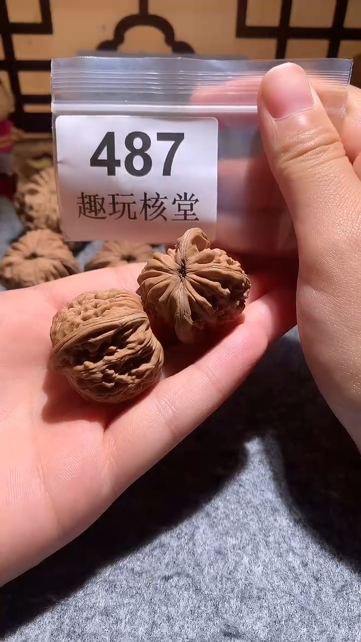 把件文玩核桃【趣玩核堂】487号，34左右汉高楼