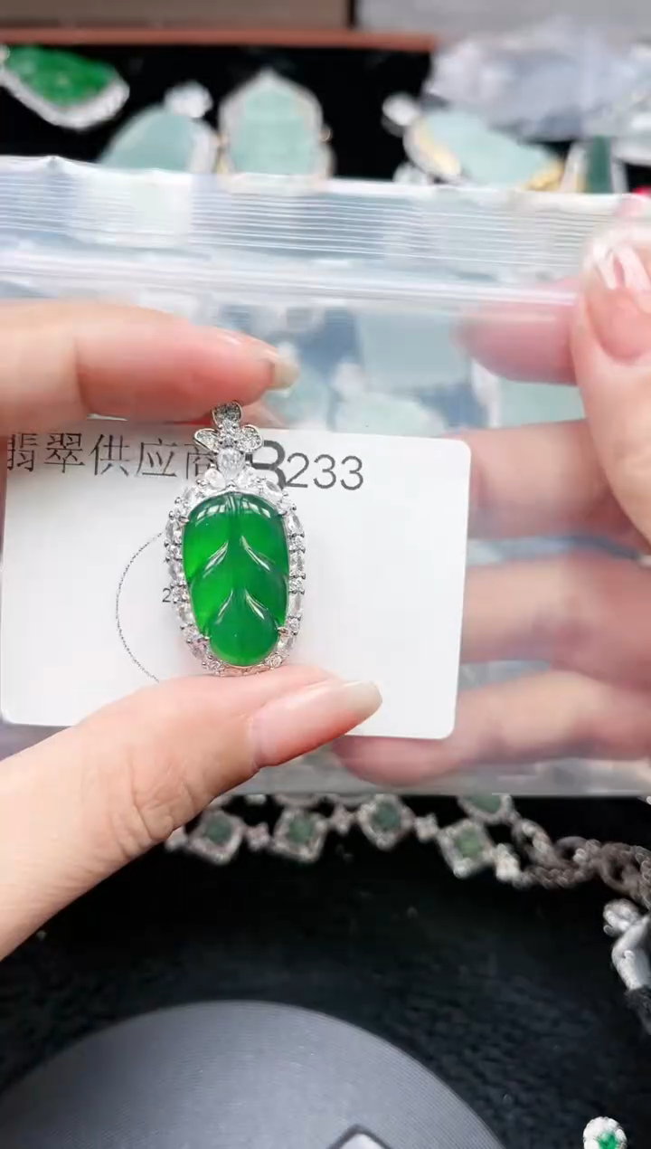 【闪购商品】翡翠颈饰未镶嵌233赠皮绳