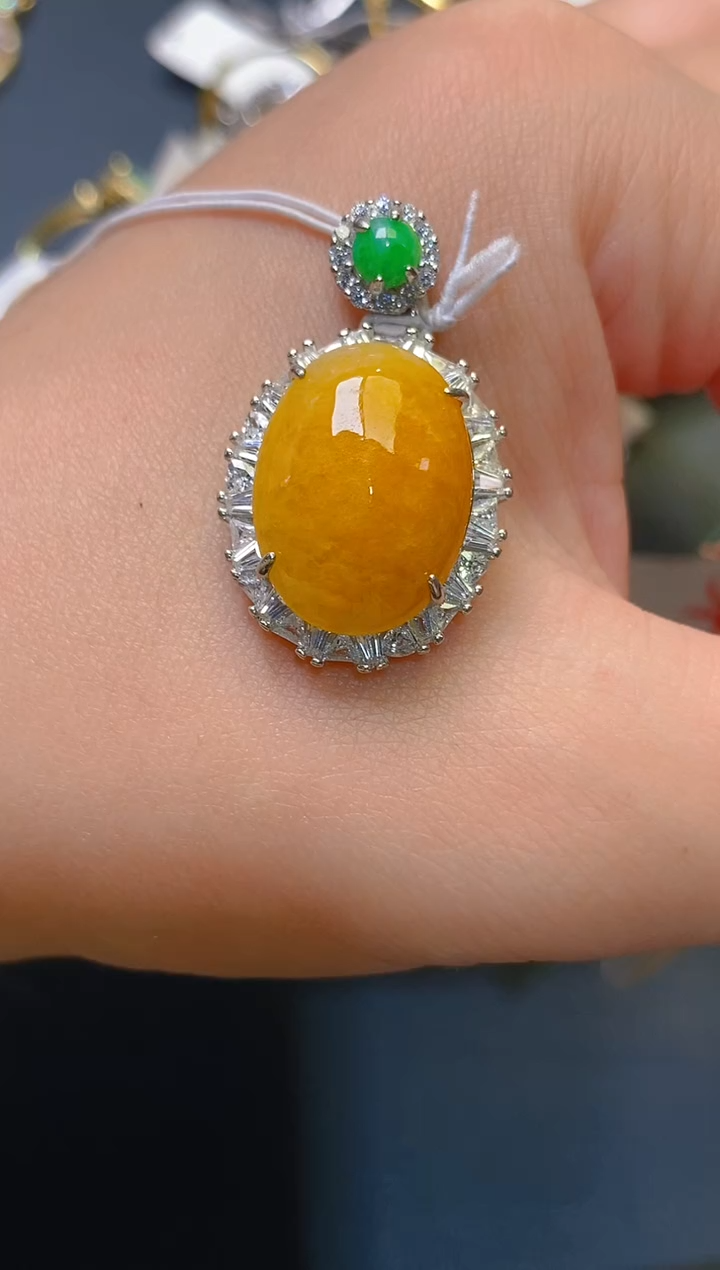 【闪购商品】翡翠耳饰银S925镶嵌天然A货翡翠1