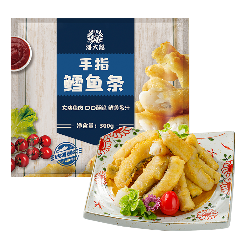 潘大龙手指鳕鱼条300g/包