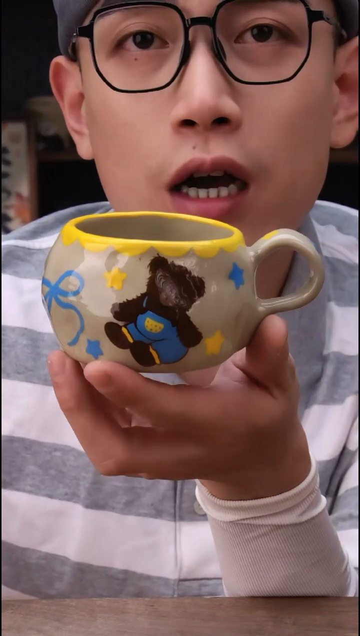 摆件景德镇可爱设计师款陶瓷