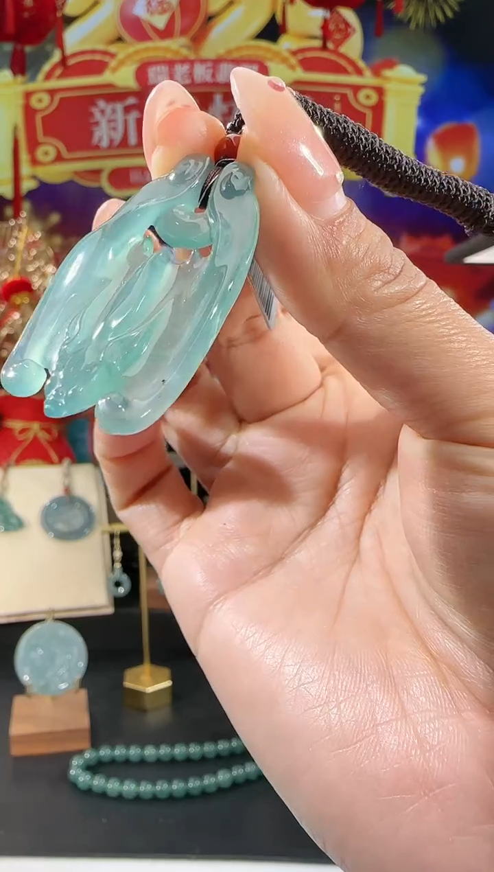 【闪购商品】翡翠吊坠(不含链)未镶嵌福到