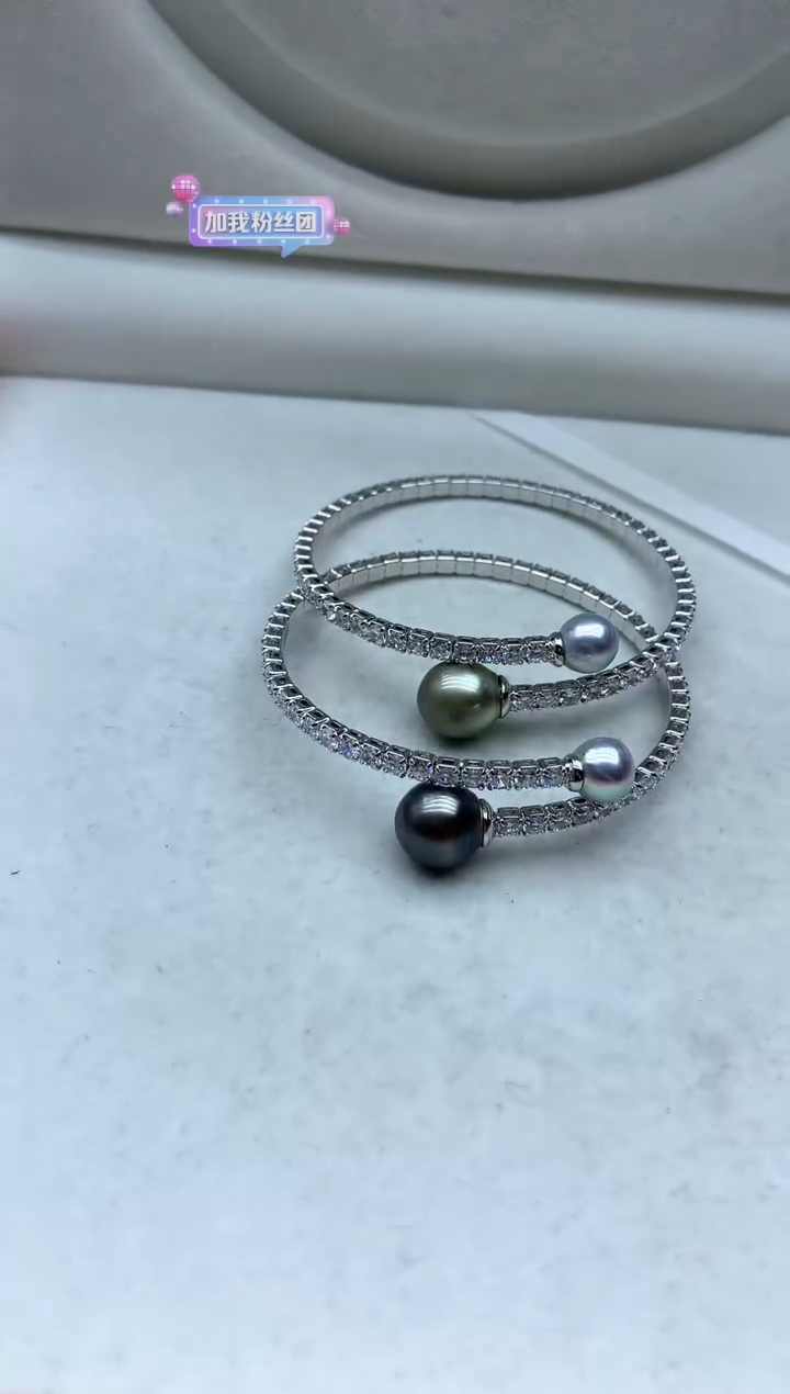未镶嵌手镯海水珍珠多样性发其一