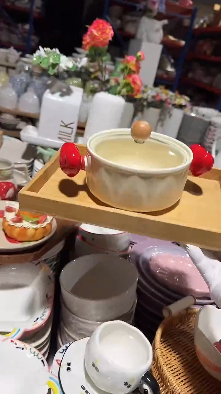 陶瓷爱心泡面碗微瑕 凑满20元包邮