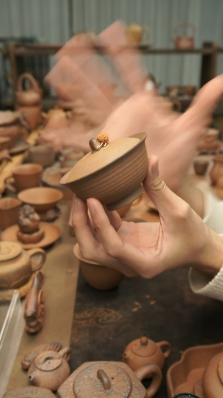 老岩泥原矿料  小肚盖碗100ml