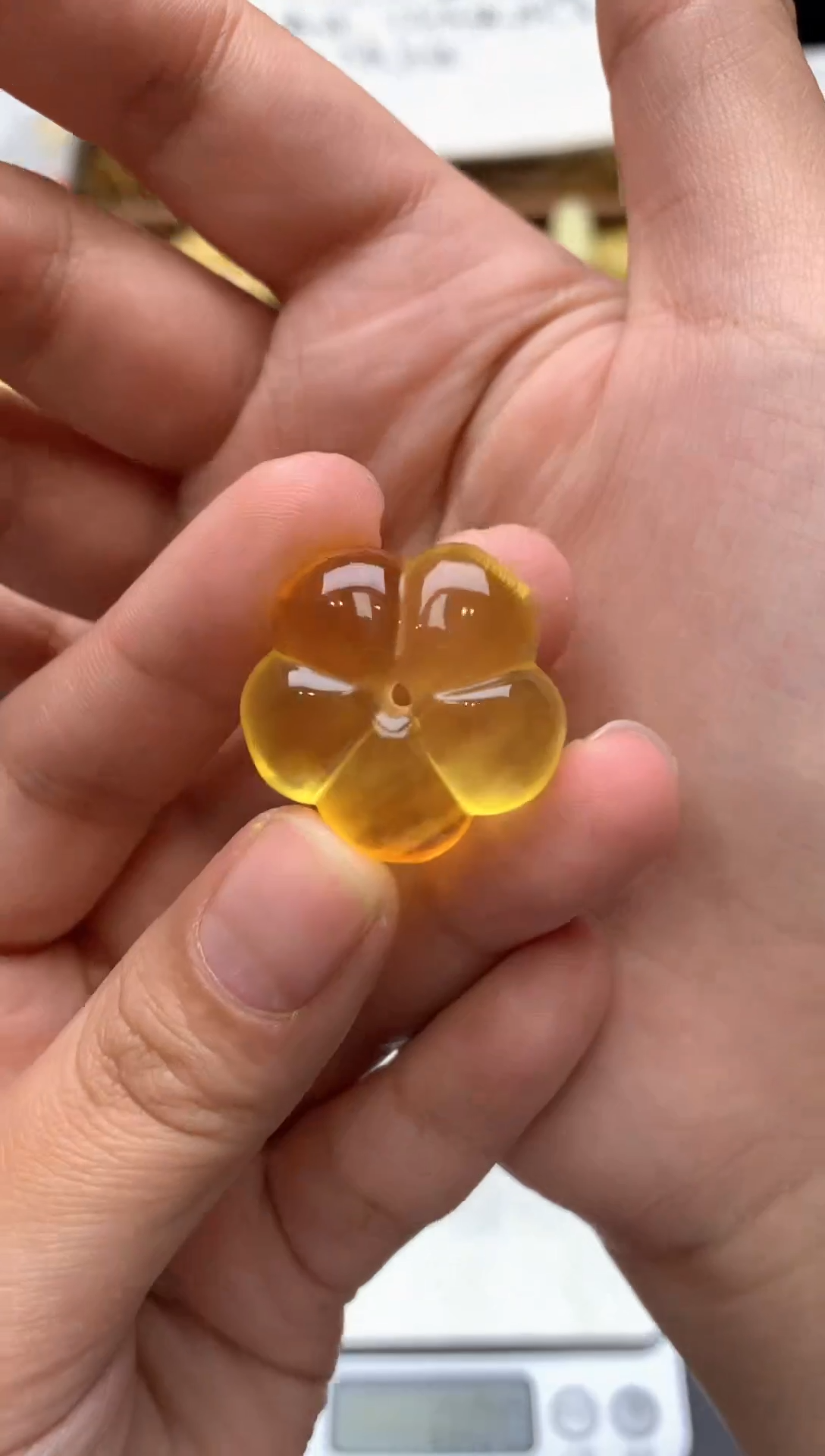 【闪购商品】琥珀珠宝奇石未镶嵌088琥珀蜜蜡花粉