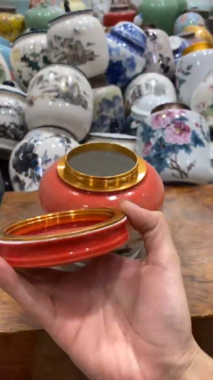 摆件陶茶叶罐密封罐储存罐