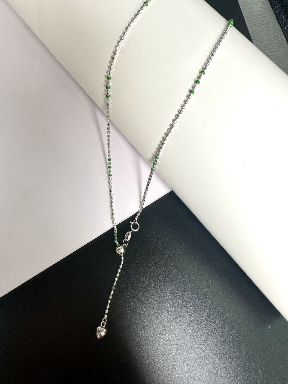 链子925银 银链20寸50cm珐琅滴胶工艺8888*02 可调节