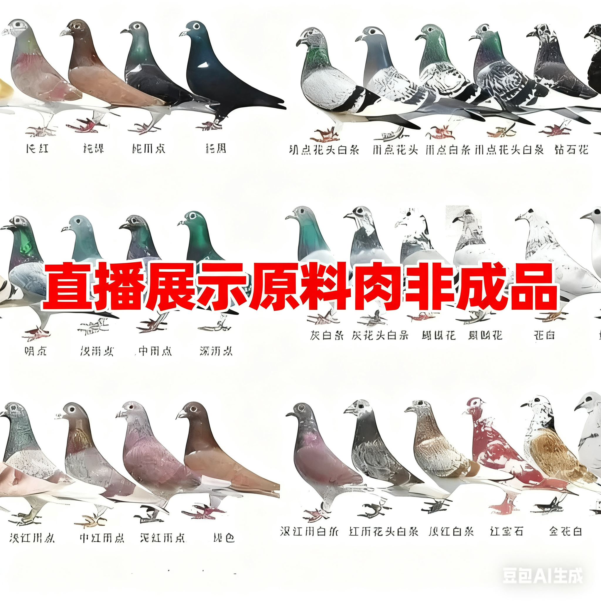 直播原料展示非成品链接
