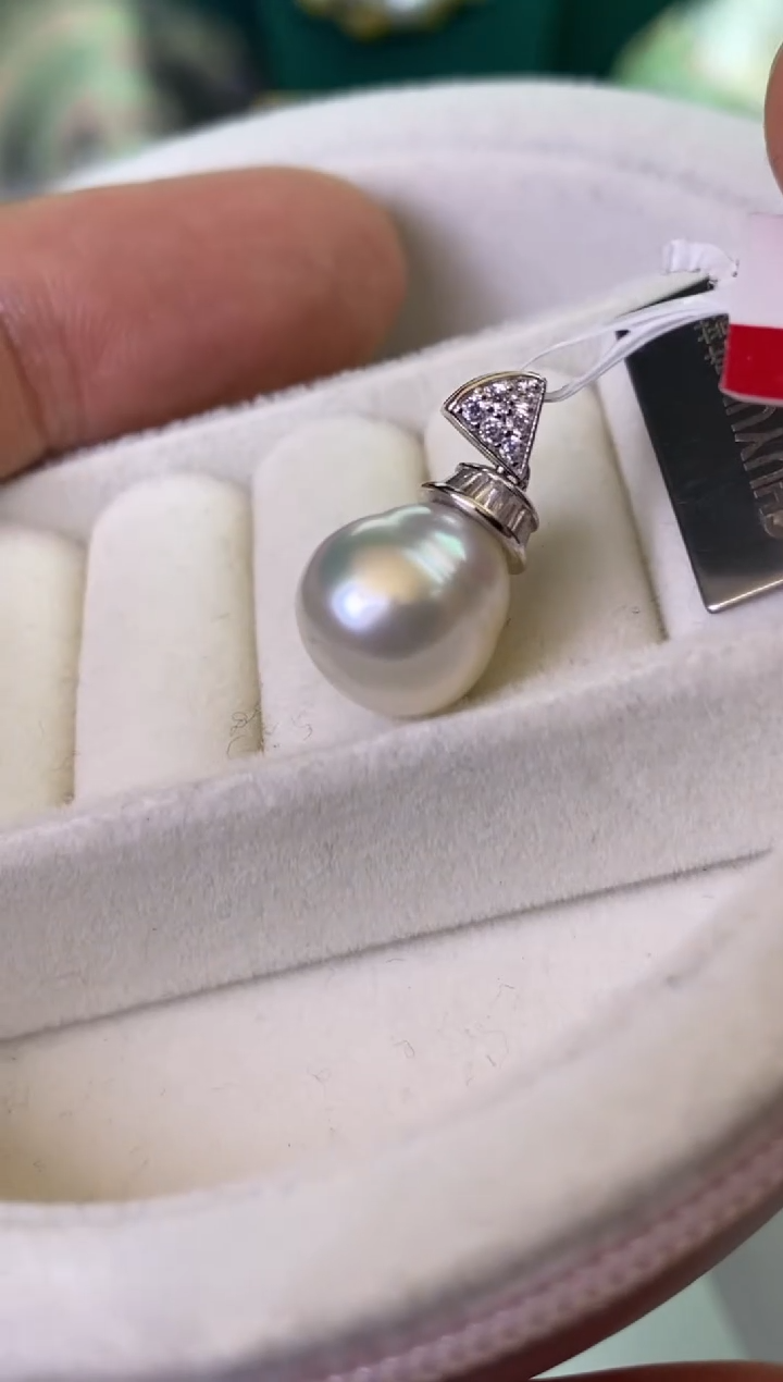 【闪购商品】海水珍珠颈饰银S925镶嵌1