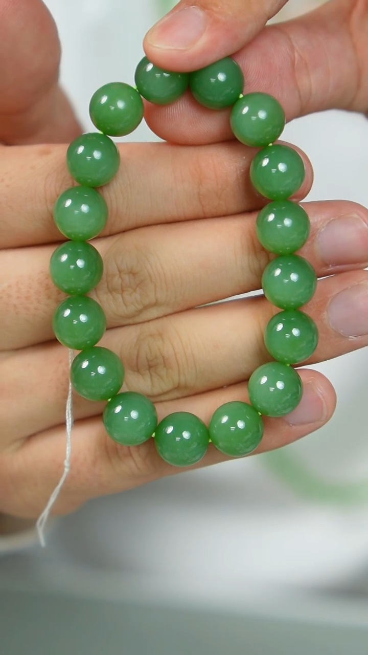 【闪购商品】和田玉手串未镶嵌11号-12mm手串/GG/1