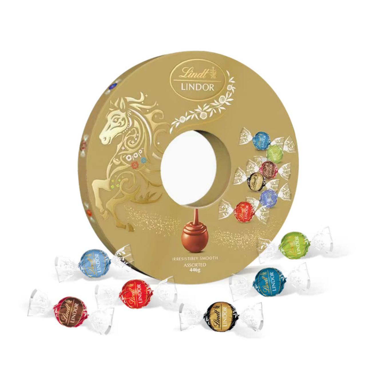 【山姆超市】瑞士莲 软心精选巧克力马驰金运圆满听(巧克力制品)446g