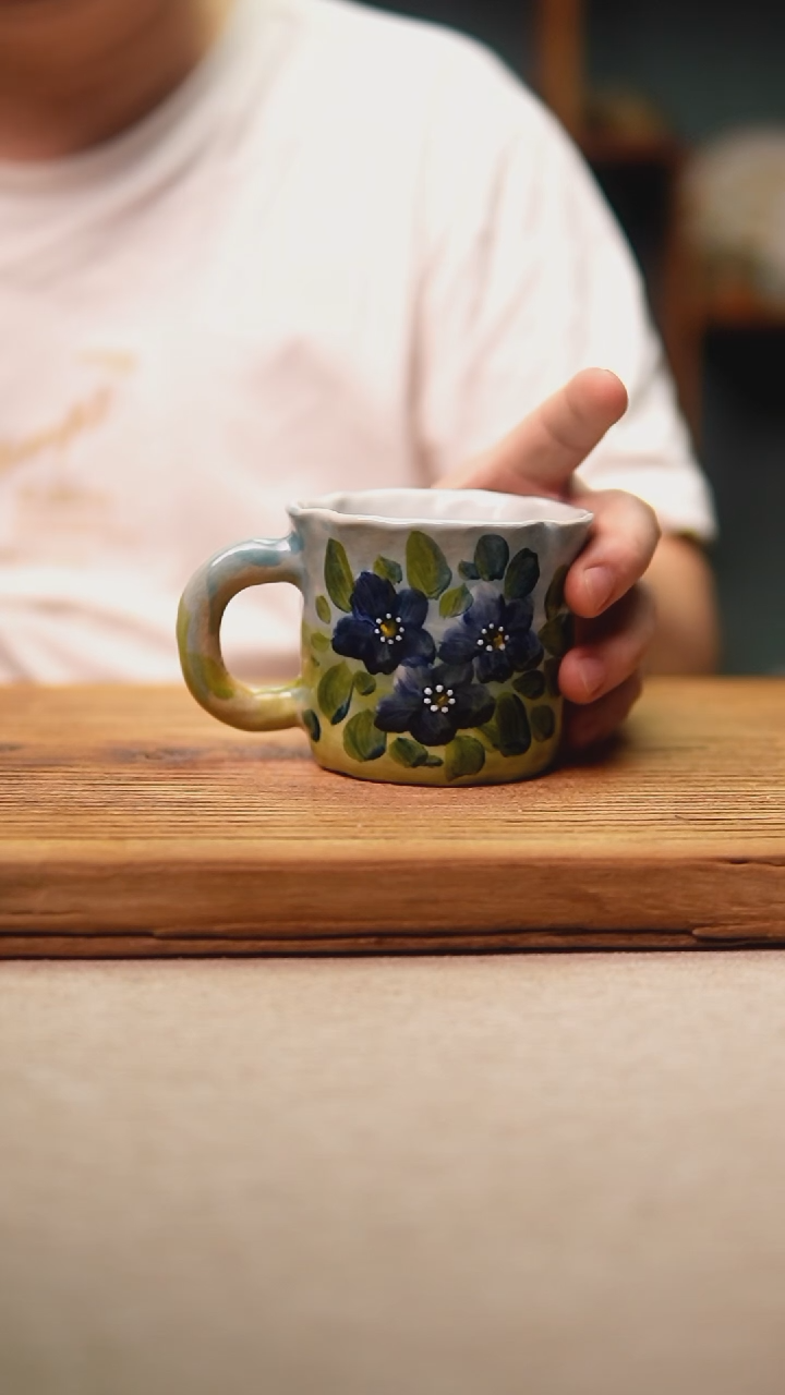 @@陶园瓷舍@@纯手工手绘@高温釉下彩