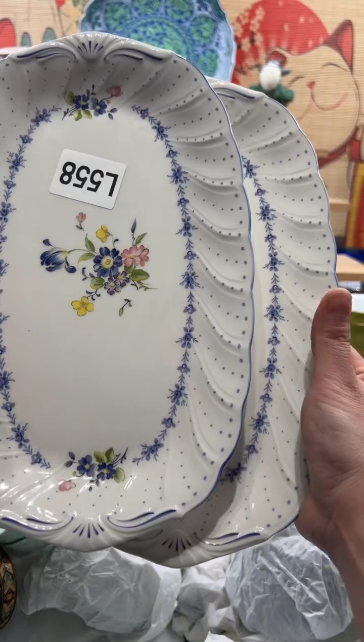 瓷片瓷片-一对---L558