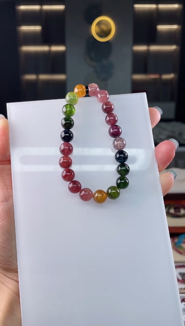 单圈手串未镶嵌碧玺（多样性发一条）T