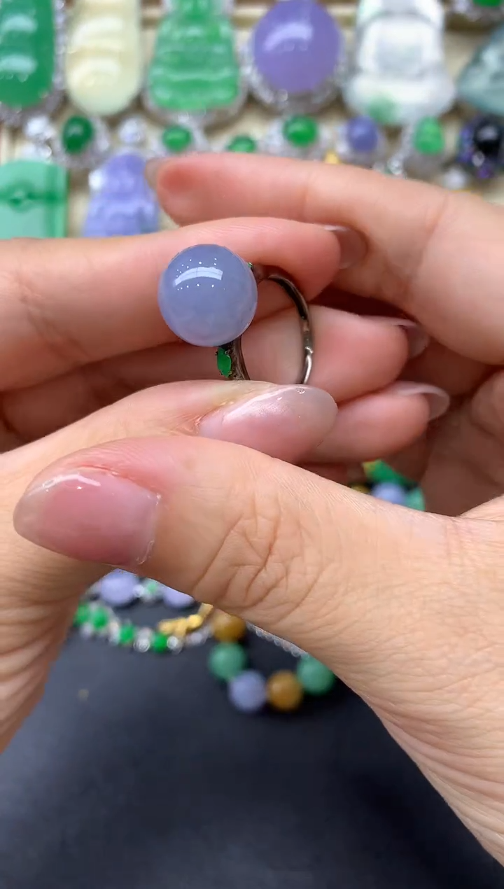 【闪购商品】翡翠戒指18K金镶嵌380-中国好珍宝