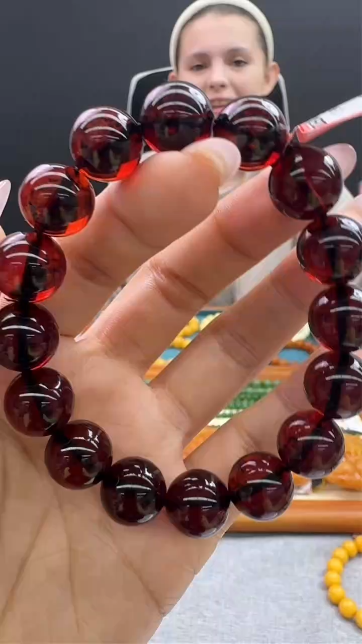 【闪购商品】琥珀手链未镶嵌414秒拍号