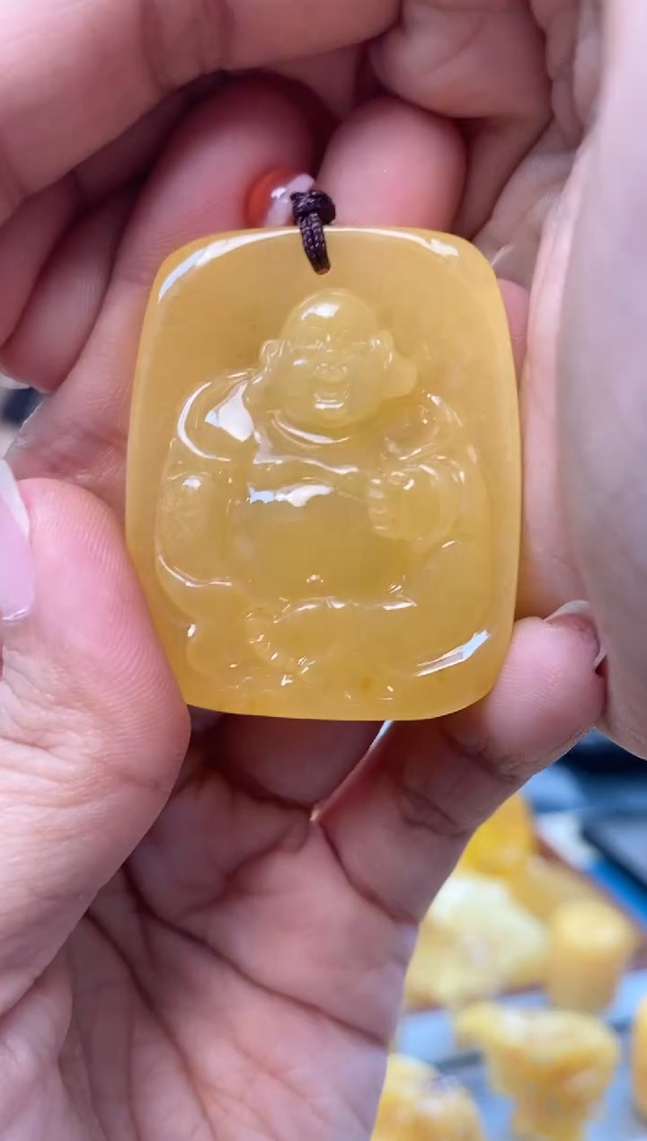 【闪购商品】蜜蜡裸石未镶嵌天然琥珀蜜蜡弥勒