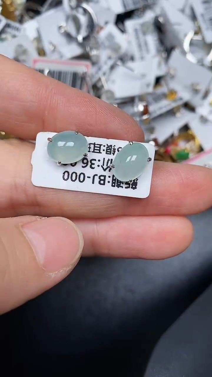 银S925镶嵌戒指翡翠1800