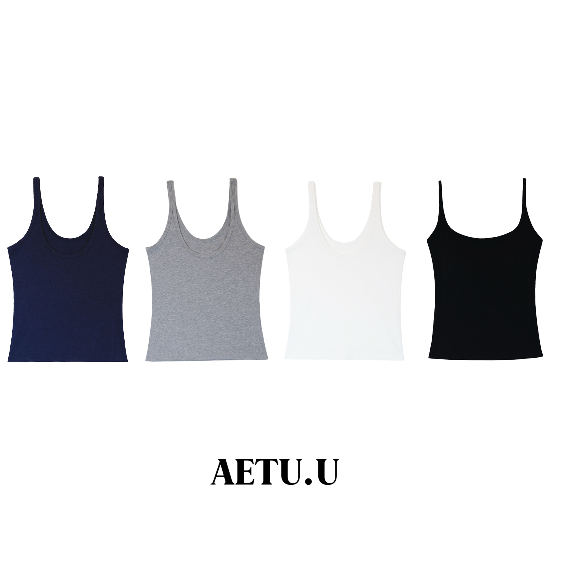【AETUU】显腰细透气可外穿基础百搭遮副乳修身美背吊带