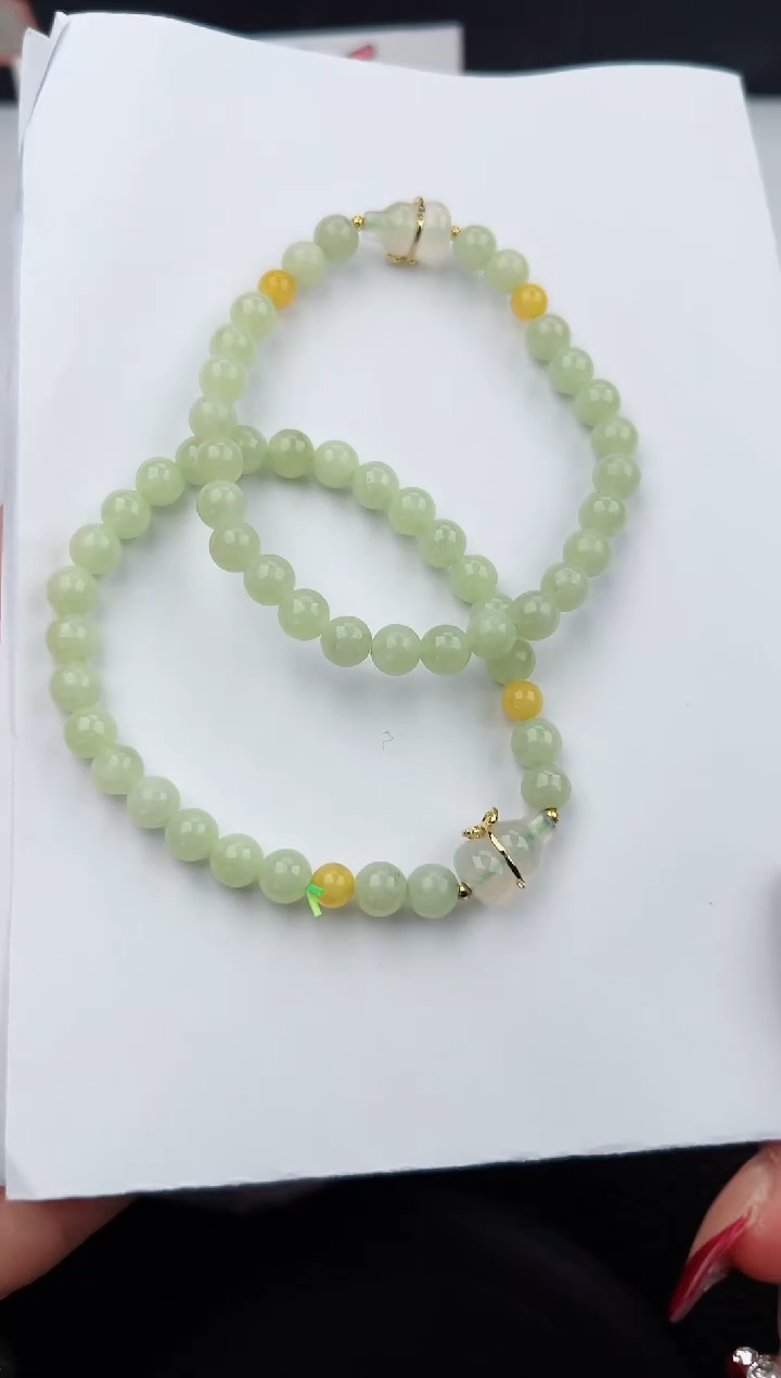 【闪购商品】和田玉手链未镶嵌111微色差T