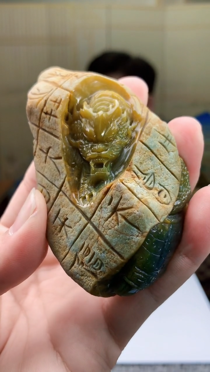 【闪购商品】定制翡翠未镶嵌4917bb-毛货挂件