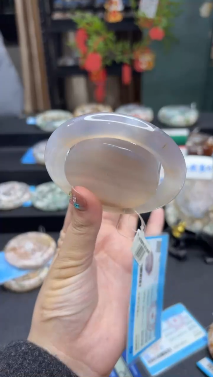 【闪购商品】石英质玉手镯未镶嵌644（54圈赠送镯心）