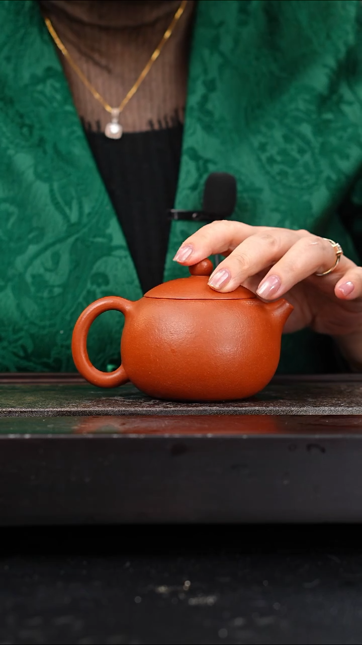 茶壶紫砂全手工黄龙山朱泥西施230cc高应剑