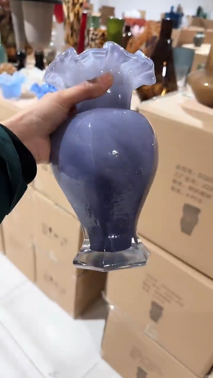 【闪购商品】玻璃紫色六角