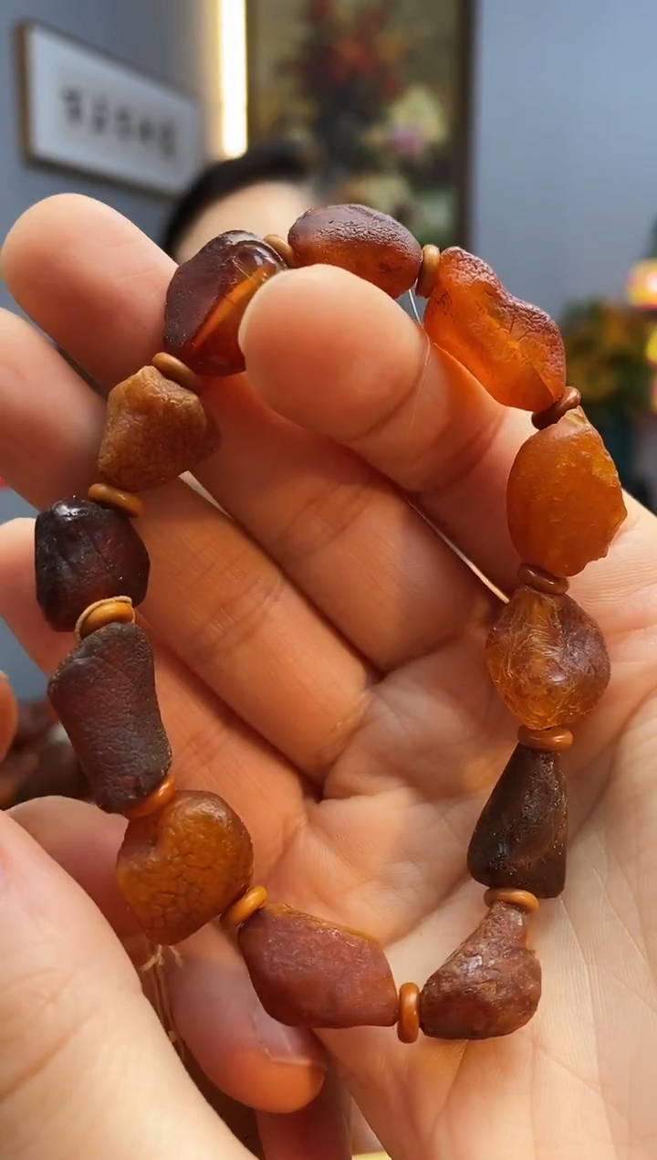 手链琥珀未镶嵌手串