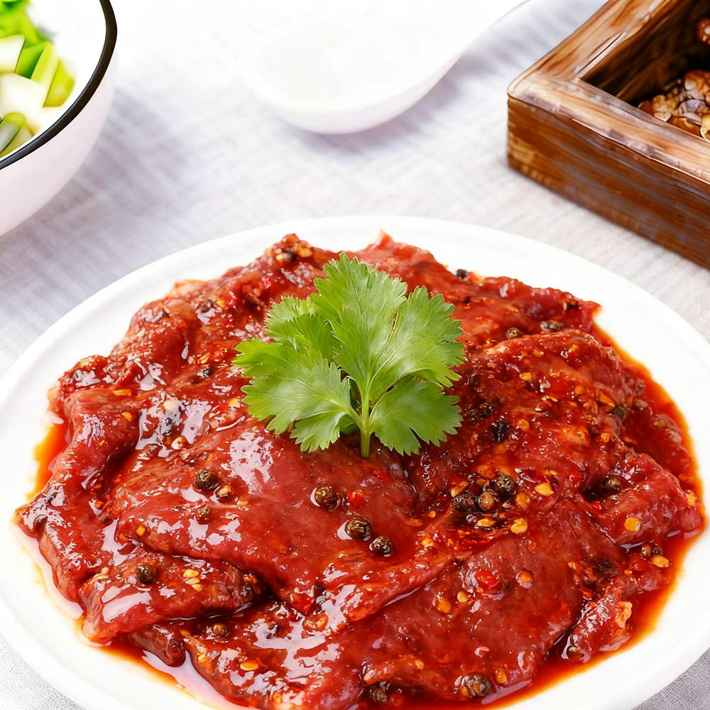 烧烤肉片小时达有底味鲜烤现吃