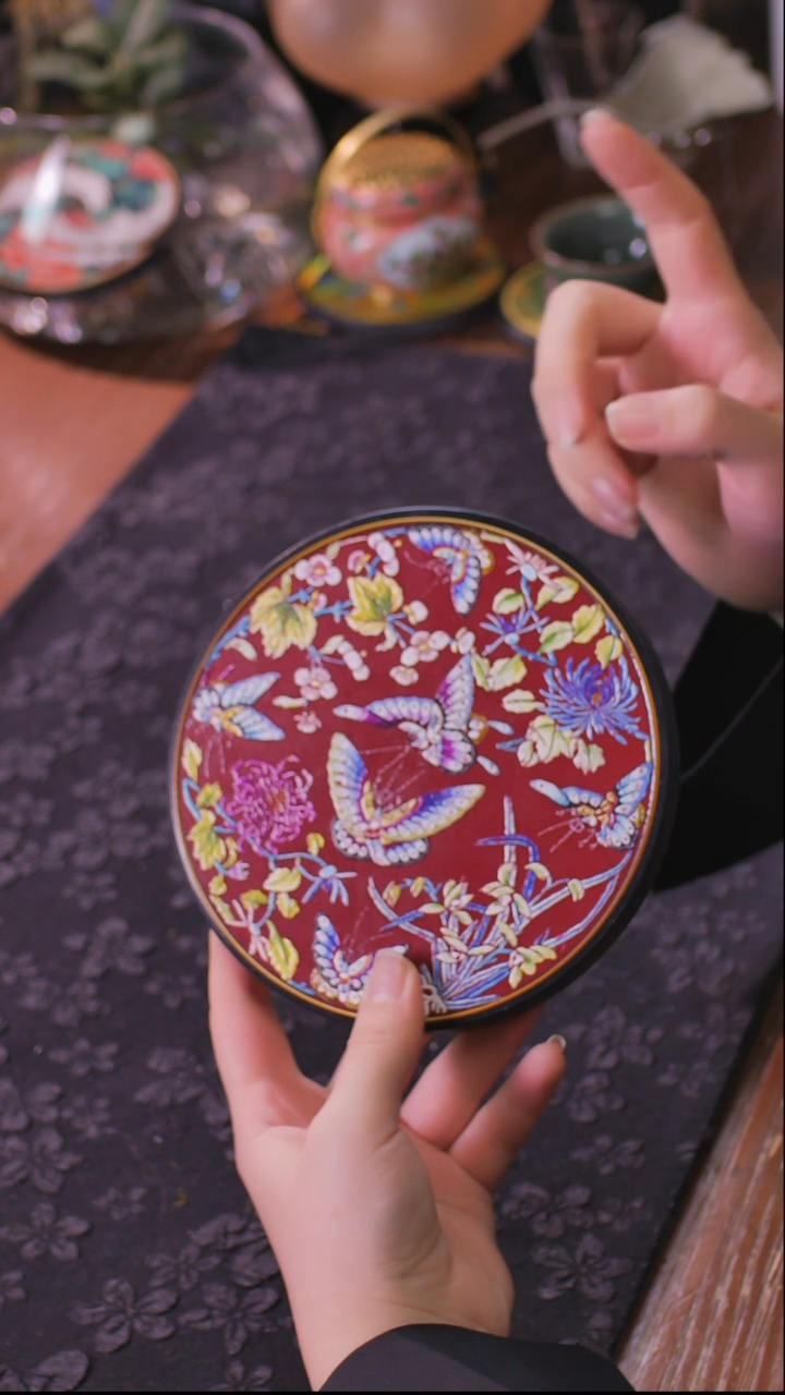 壹藏贰宝花花蝴蝶图案大垫子一片