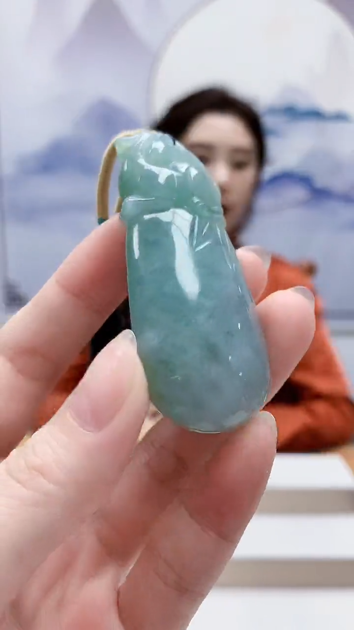 未镶嵌定制翡翠4829ry-毛货挂件120