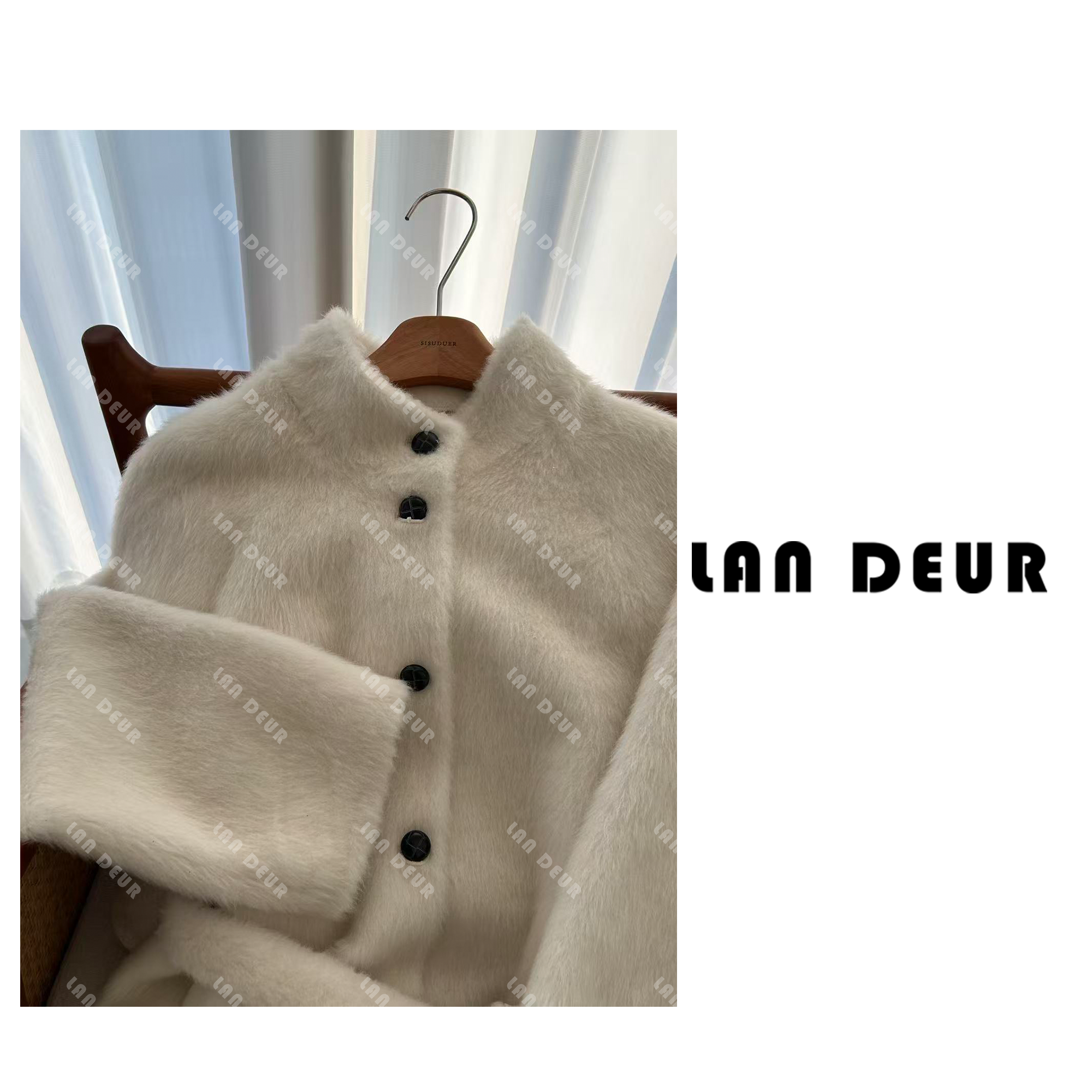 【度假回忆】羊毛高级感秋冬韩版宽松显瘦百搭贵气中长款毛毛外套女