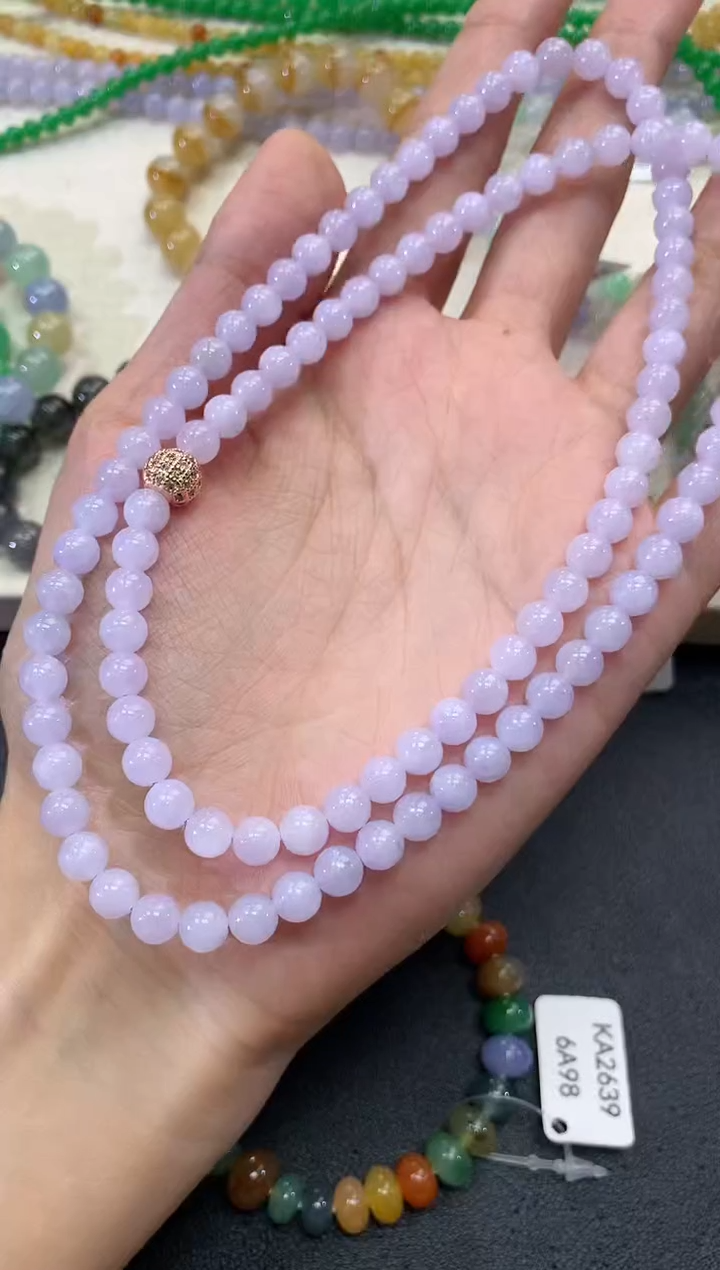 【闪购商品】翡翠颈饰未镶嵌w195多样性一件发货紫货有色差