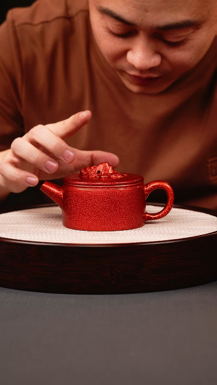 茶壶紫砂贝壳烧龙头汉瓦