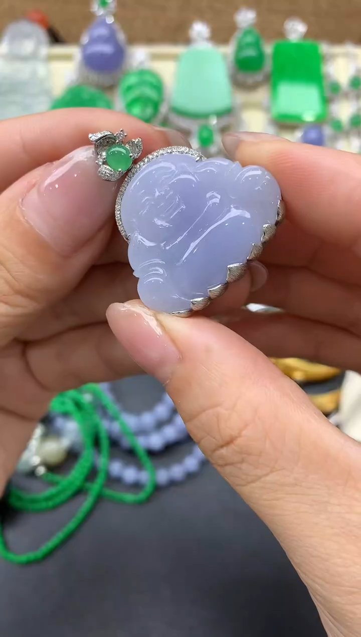 【闪购商品】翡翠颈饰18K金镶嵌354-中国好珍宝