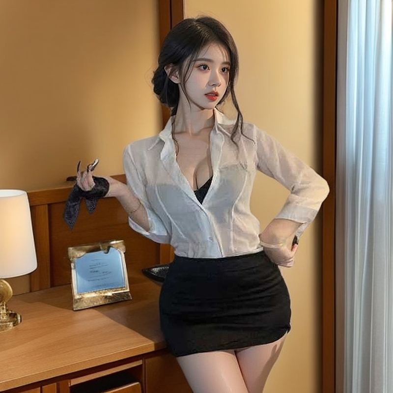 轻熟风慵懒风性感风时尚套装显瘦长袖包臀裙夏季性感上衣套装