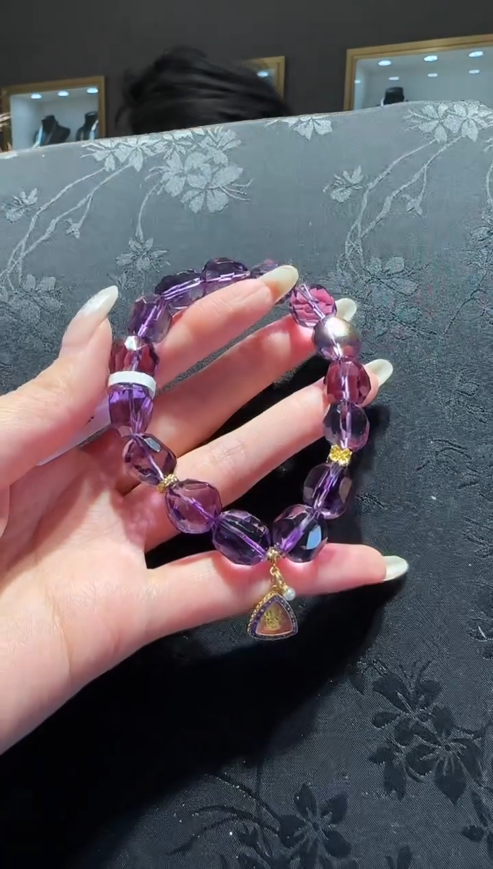 【闪购商品】紫晶手串未镶嵌紫水手串设计款