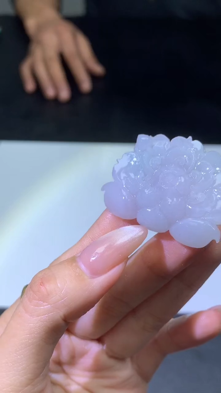 【闪购商品】定制翡翠未镶嵌002ee-毛货牡丹花47