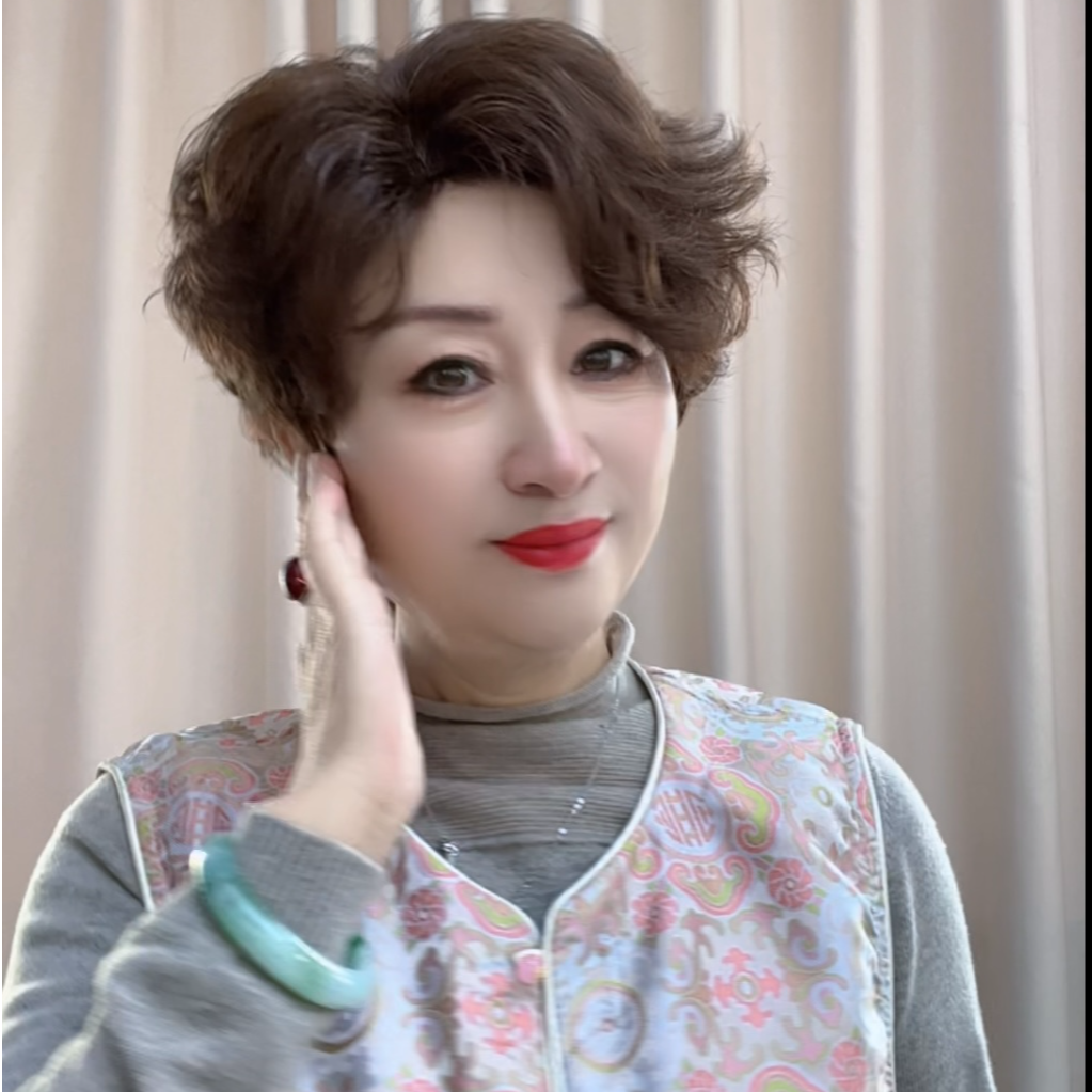 全真发 分界递针遮耳短发