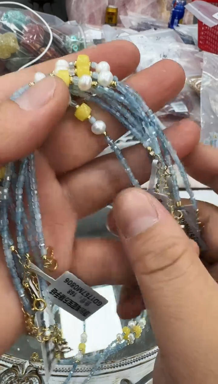 【闪购商品】海蓝宝石手链未镶嵌GD1767多样性发一件