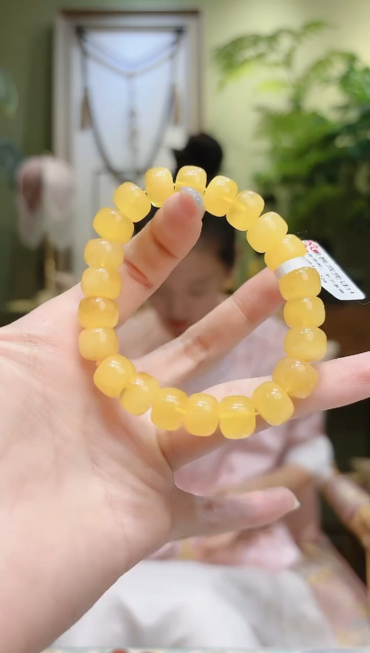【闪购商品】蜜蜡裸石未镶嵌老型蜜蜡手串H