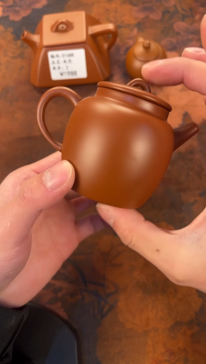 茶杯紫砂-轮珠小品壶