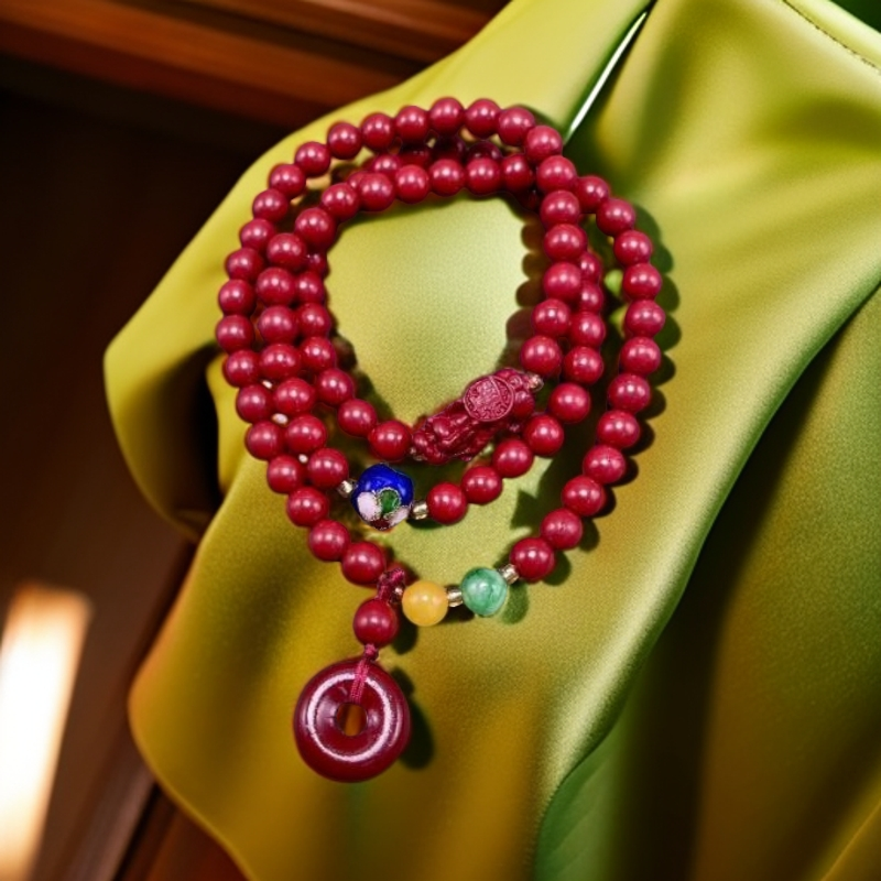 天然辰砂AAA一级精品手串079（无礼盒发货）