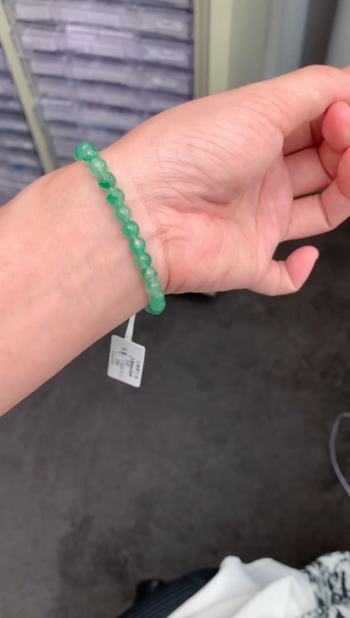 石英质玉手链未镶嵌非洲翠手链