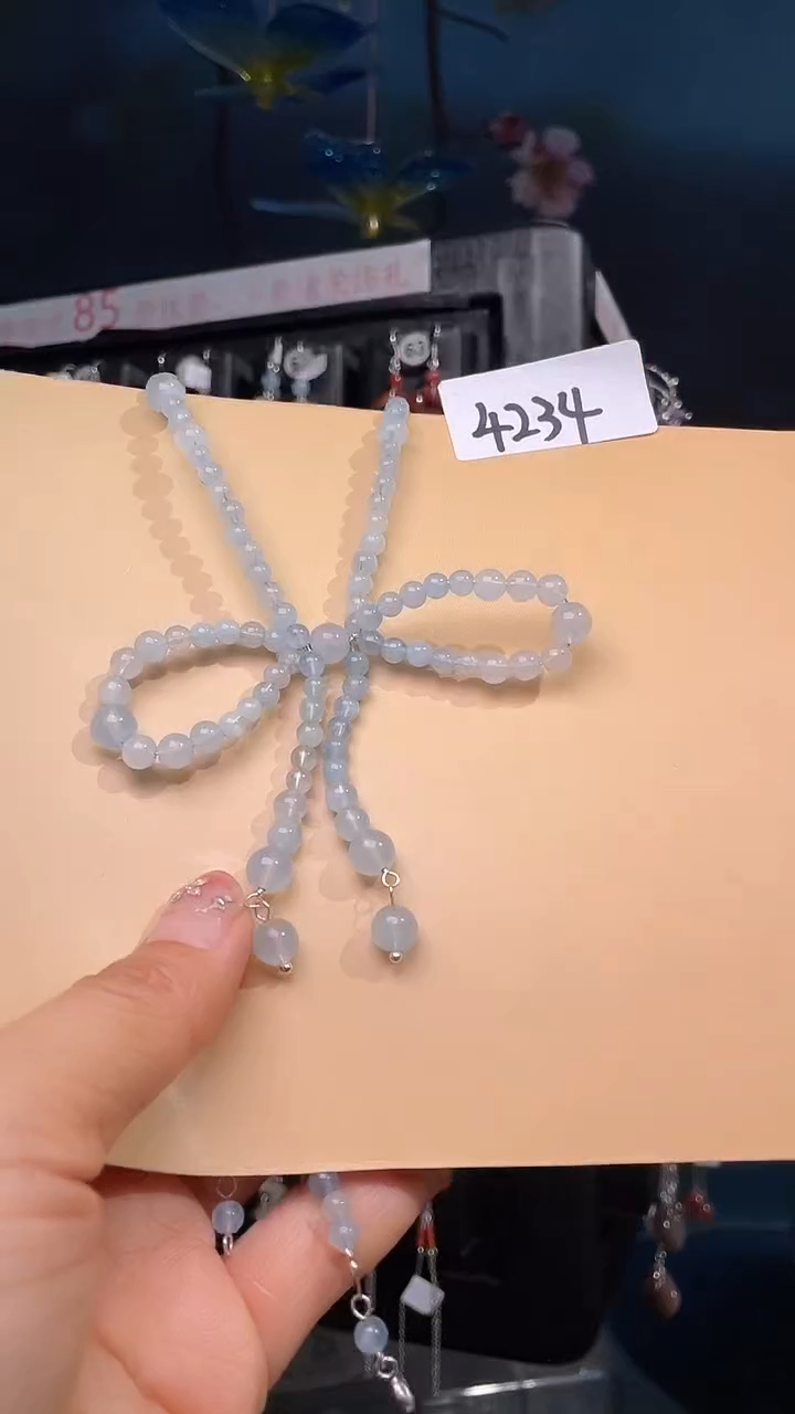银S925镶嵌耳饰海蓝宝石喜欢拍