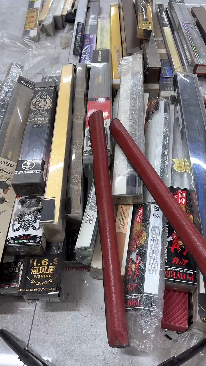 碳素47-630包碳短节鱼竿 2根